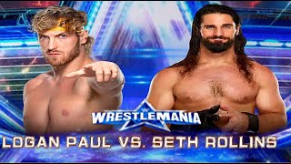 Wwe Wrestlemania 39 Logan Paul Vs Seth Rollins  Match wweviralroman Mania