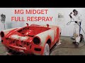 MG MIDGET full respray in cinnabar red