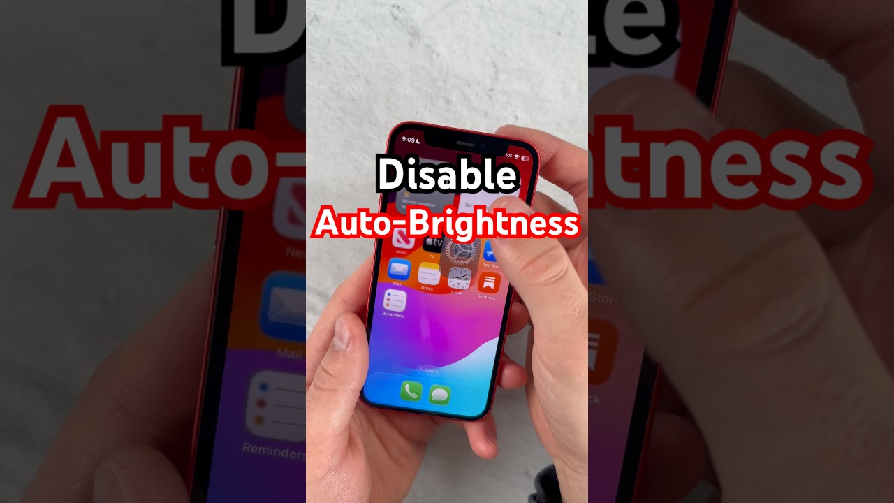 Как отключить автоматическую регулировку яркости на iPhone!
