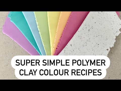 8 Simple Polymer Clay Colour Mix Recipes / Easy / Color Mix / Free Tutorial