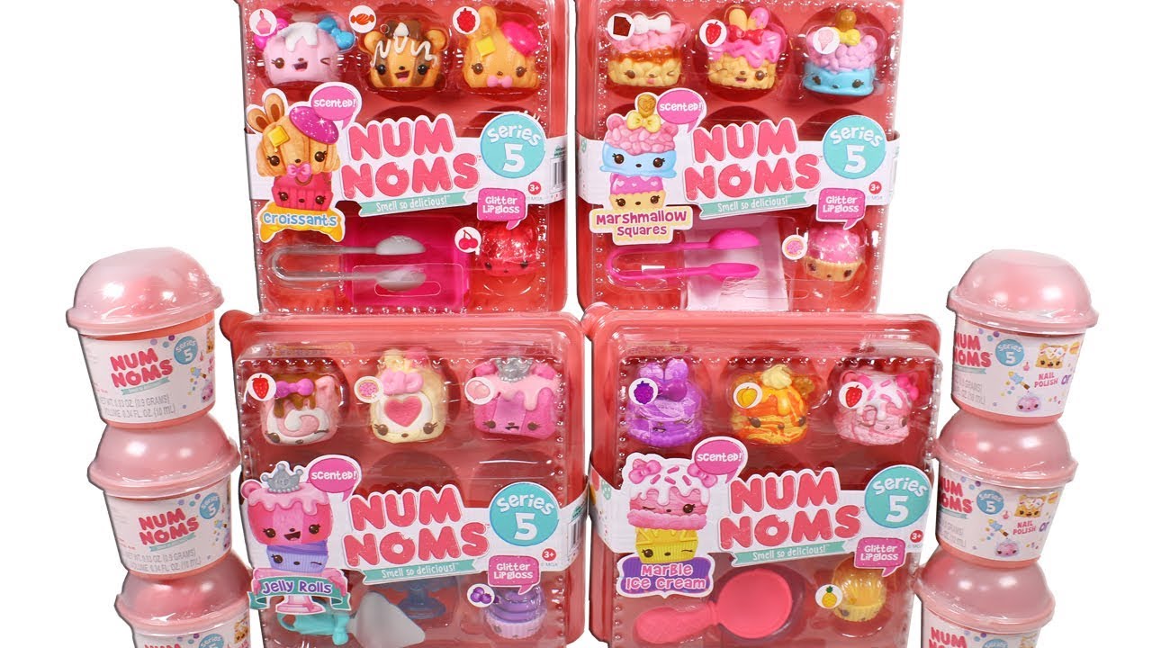  Num Noms Starter Pack Series 5-Croissants Small Collectable Toy  : Toys & Games