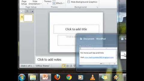 Change page orientation in Microsoft PowerPoint 2010