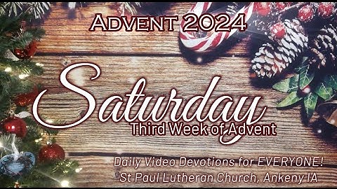 2024 SPLC Everyone - Saturday • Third Week of Advent