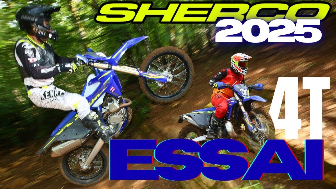 Les grosses évolutions tant attendues - test Sherco gamme 4T 2025 (250cc, 300cc et 450cc enduro)