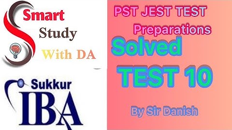 Solved test #10|iba test|pst jest  science class 8 chapter 1,2,3