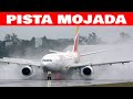 Aterrizajes y despegues👉 PISTA MOJADA👈 - Aeropuerto La Aurora Guatemala