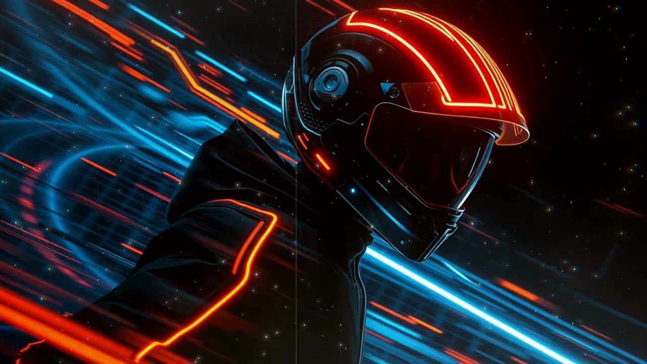 Dark Tech synthwave for studying 🟣