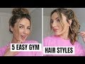 MY 5 GO TO, EASY GYM HAIR STYLESSS!!