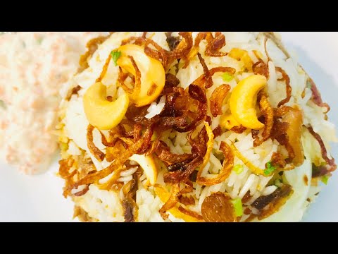 വറുത്ത ചിക്കൻ ബിരിയാണി എളുപ്പത്തിൽ। Kerala style Fried Chicken Biriyani| Biriyani for 6 - 7 people