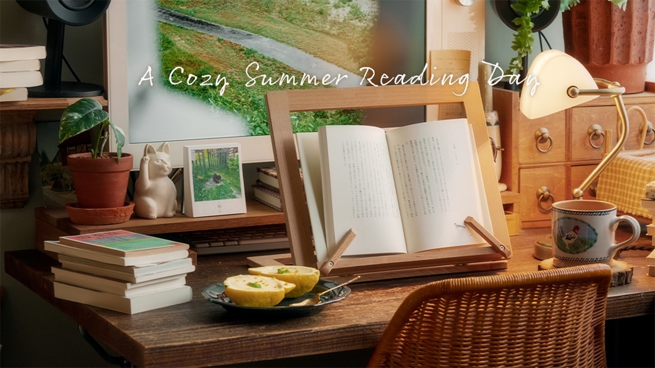 初夏の読書と古代のレシピ｜おすすめの本、読書グッズ、レモンポセット｜Slow living vlog