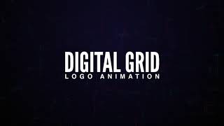 Digital Grid Logo Animation | After Effects Template | Logo Stings