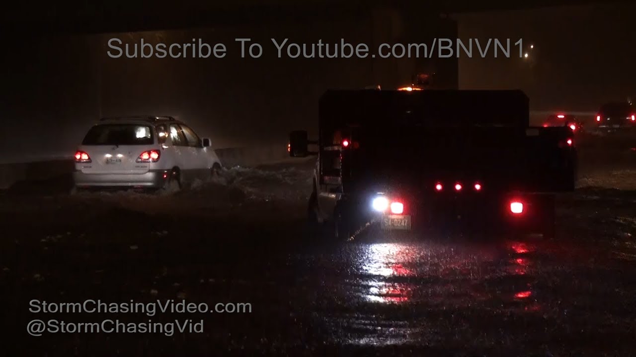 Nashville, TN Tropical Depression Harvey Flooding Closes I40 - 8/31/2017