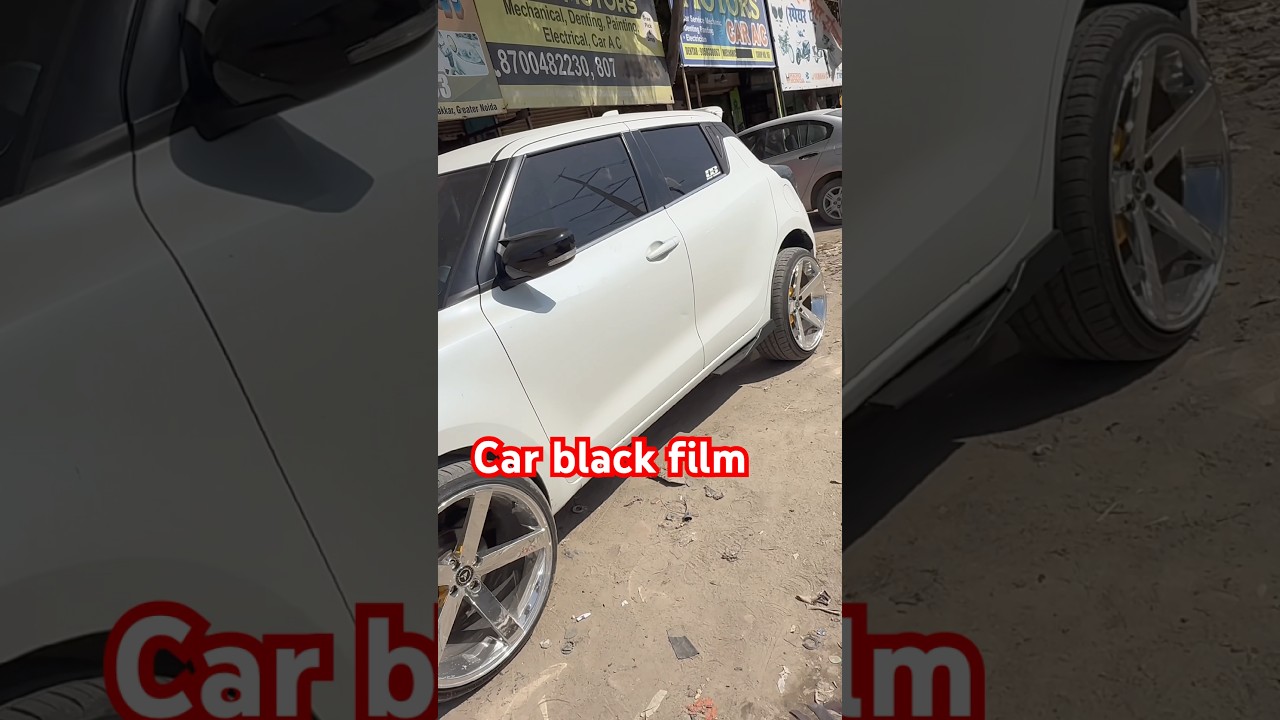 Swif car z black film installation 