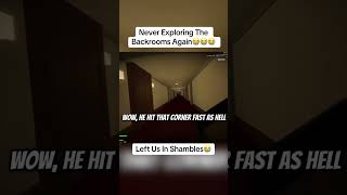 Never Exploring The Backrooms Again😭#shorts#funny#gaming#roblox#backrooms