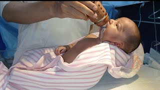Adorable Baby Bottle Feeding Moment 🍼💖