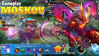 Moskov Lategame‼️ Dikejar 4 Orang Malah Makin Sakit😅 - Mobile Legends