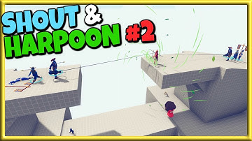 SHOUT & HARPOON #2! Shouter and Harpooner vs Every Faction - TABS Gameplay Unit Creator Update