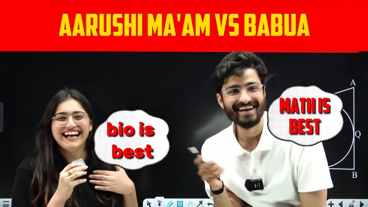 Math Vs Bio 😈💀 || Ft. Aarushi Mam And Ritik Sir - YouTube
