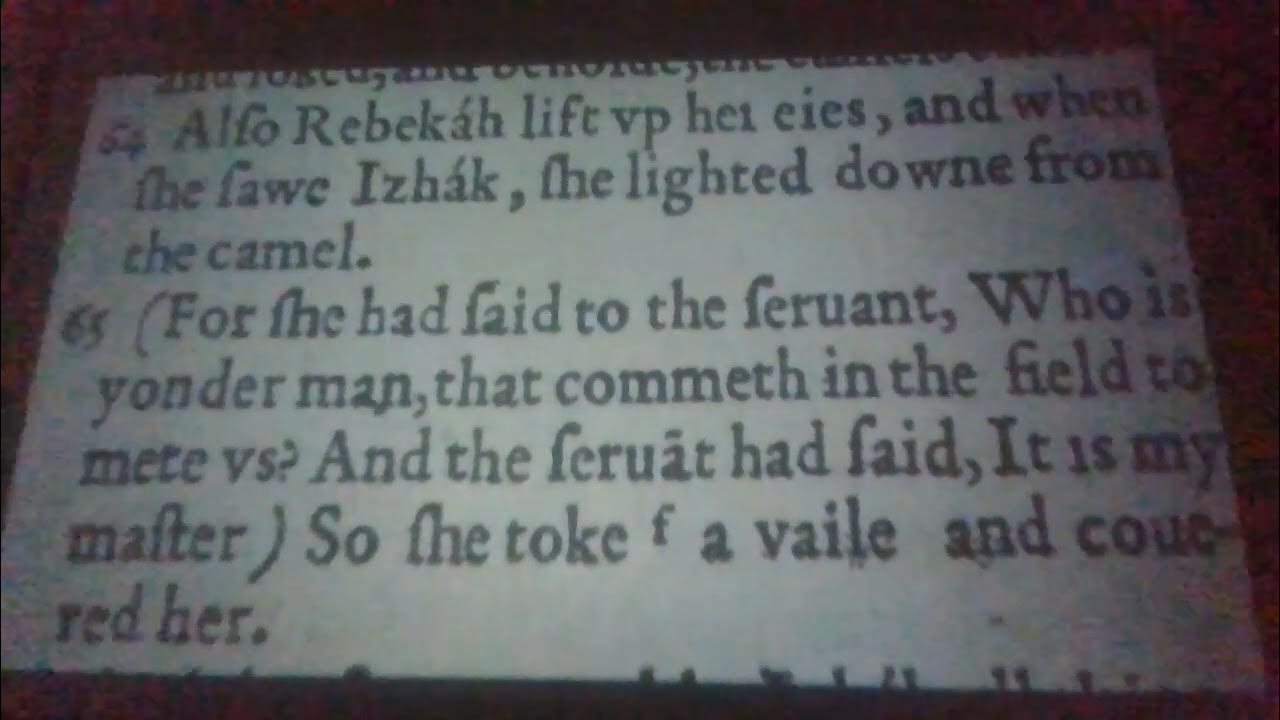genesis-chapter-24-verse-64-65-youtube