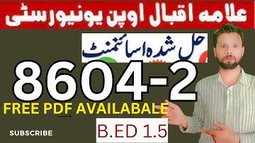 aiou 8604 Solved Assignment 2 Spring 2023 ll pdf ll Research Methods in Education ll shani education