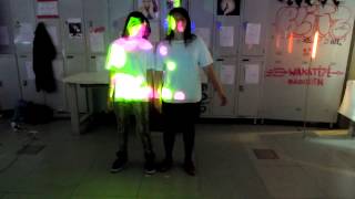 Kinect projection mapping experiment Wealth