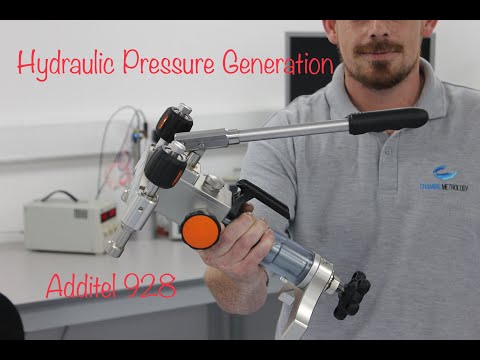 Additel 928 Pump - 1000 bar made easy - video from Chamois Metrology