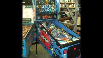 #293 Data East STAR WARS pinball Machine with Death Star & R2D2 Led Mods! TNT Amusements