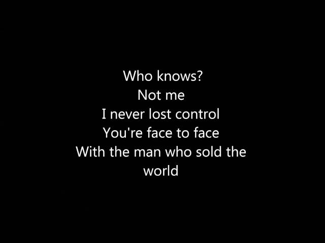 The Man Who Sold The World by Nirvana lyrics[HQ] class=