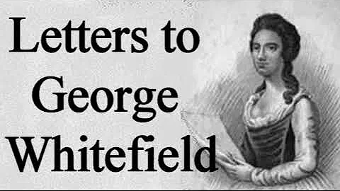 Letters To George Whitefield - Anne Dutton / Audio...