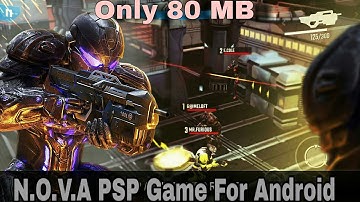N.O.V.A PSP Game in 80MB for Android