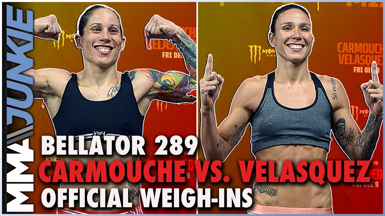 Liz Carmouche, Juliana Velasquez make weight for co-main event title rematch Bellator 289