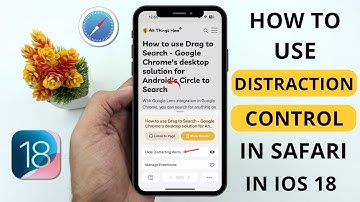 How to use Distraction Control in Safari iOS 18