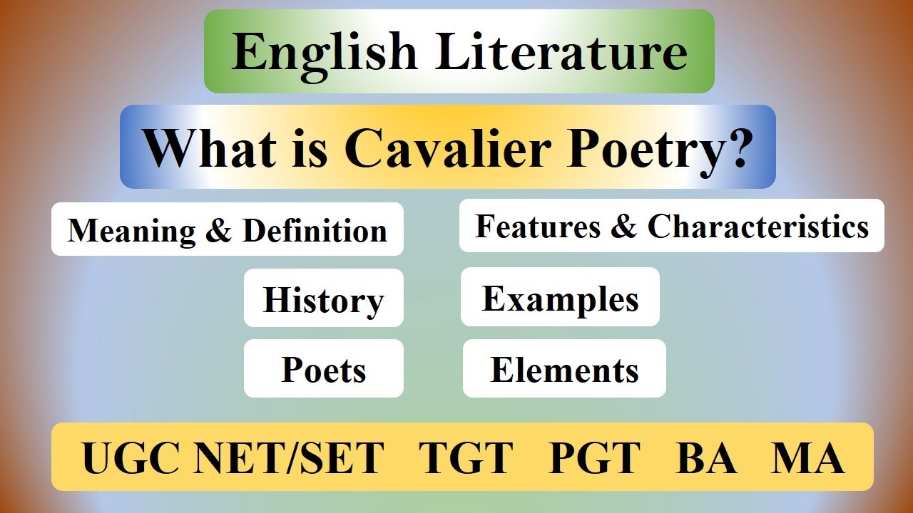 what is cavalier poetry