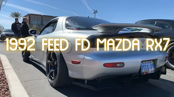 modified 1992 Mazda Rx 7 rotary single turbo feed build team densetsu