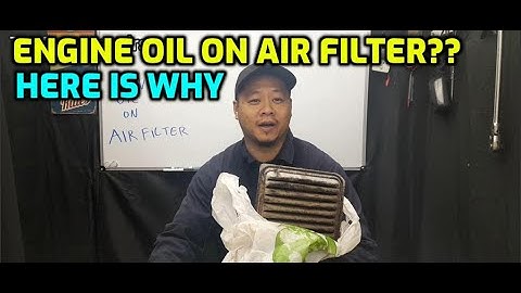 ENGINE OIL ON AIR FILTER? HERE IS WHY