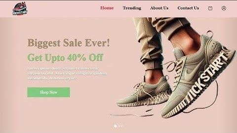 Shoes Website Design Using HTML - CSS -BOOTSTRAP-JAVASCRIPT