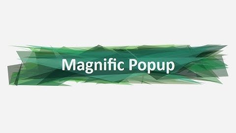 How to use Magnific Popup LightBox jQuery plugin in HTML template
