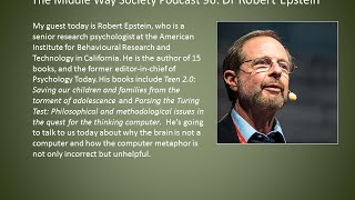 Dr. Robert Epstein on 'The empty brain: why your brain is not a computer'