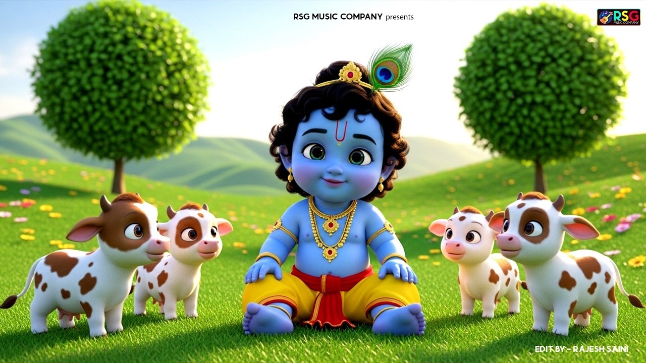 छोटी छोटी गैया छोटे छोटे ग्वाल। Choti Choti Gaiya Chote Chote Gwal। #kanha #krishna #krishnabhajan