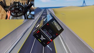 Assetto Corsa Gameplay - 500,000HP Double Decker Bus 4500Kmh+ | Moza R9 Gameplay
