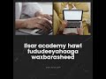 ilsar k baro cilmiga ITga iyo luuqadaha Englishka &amp; Arabic