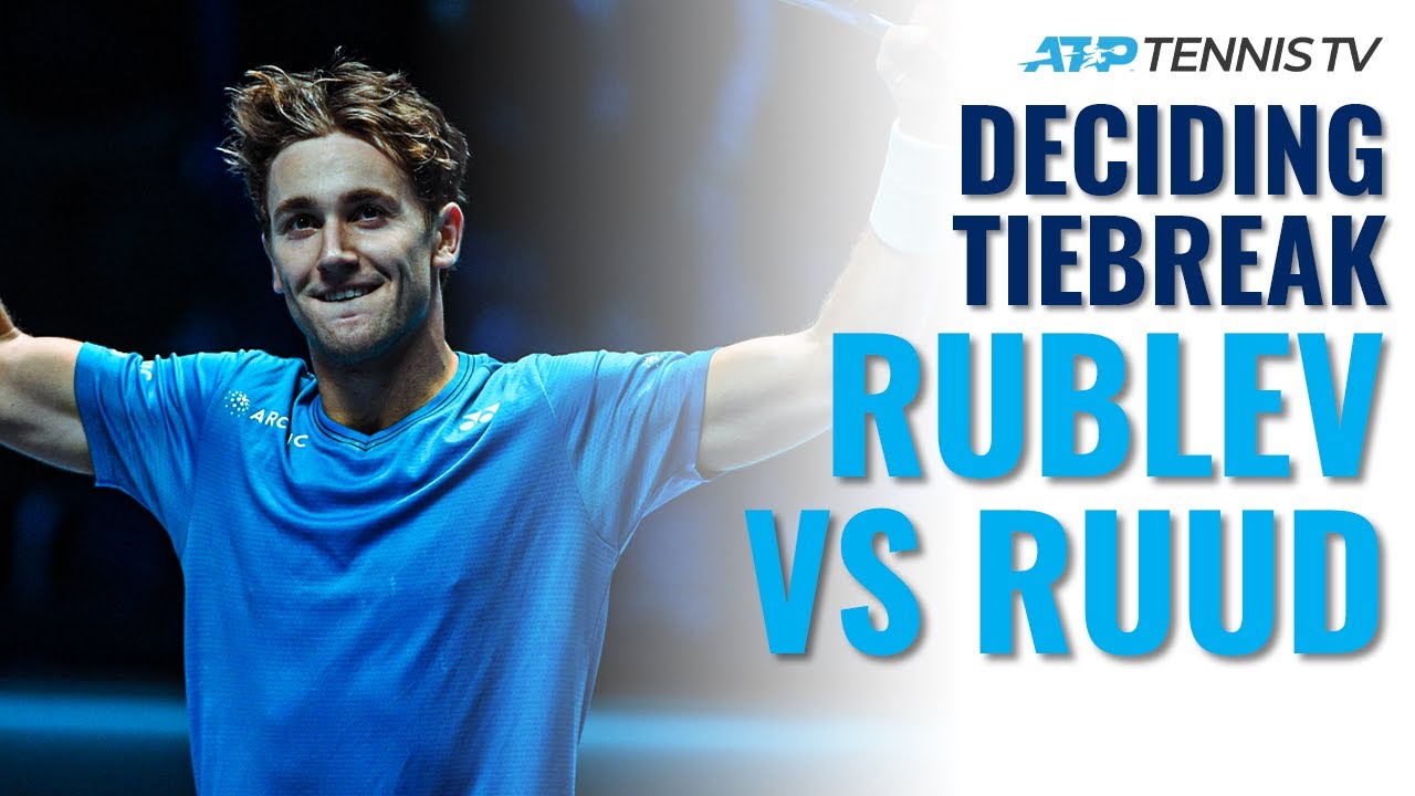 Andrey Rublev vs Casper Ruud Amazing Deciding Set Tiebreak! Nitto ATP Finals 2021 Highlights