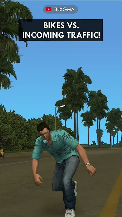 BIKE vs. INCOMING TRAFFIC in GTA Games! (GTA 3 → GTA 5)  #enxgma