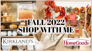 FALL SHOP WITH ME AT HOMEGOODS AND KIRKLANDS | FALL 2022 DECORATING IDEAS