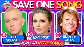 🎵 SAVE ONE SONG - Popular Movie Songs 🎙️🔥 | Music Quiz | Choose Your Favorite Song