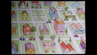 3D City Map (Drawing for Kids)