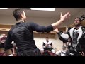 "Passing Off the Belt" - After the 3-2 (SO) win against the San Jose Sharks
