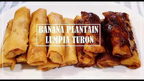 Banana Lumpia Turon with Jackfruit  /  Plantain Ba...