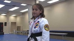 Adorable and Dangerous 9 year old Black Belt from Victory Martial Arts