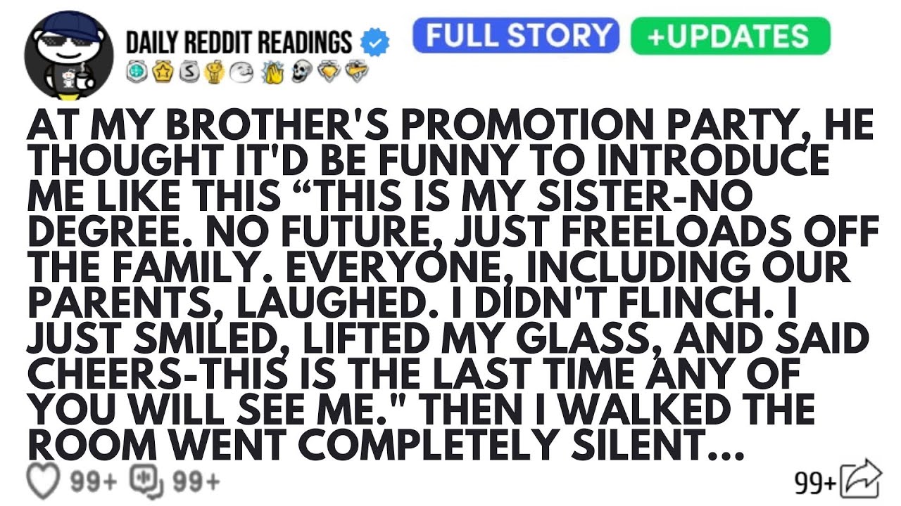 AT MY BROTHER'S PROMOTION PARTY, HE THOUGHT IT'D BE FUNNY TO INTRODUCE ME LIKE THIS “THIS IS MY...